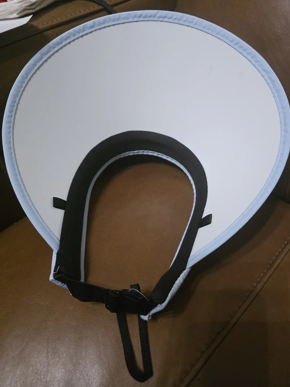 Kids Light Blue Sun Visor with Cute Yoga Character